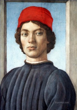 Filippino Lippi Painting - Retrato de un joven cristiano Filippino Lippi